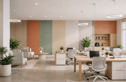 TENDANCES PEINTURES 2026 : Repenser les espaces professionnels et commerciaux Bureaux, commerces, centres commerciaux ou bâtiments publics : les choix de couleurs et de finitions influencent directement l’image, le confort des usagers et la pérennité des bâtiments.